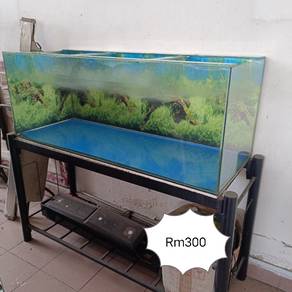 4kaki akuarium+rak+lampu