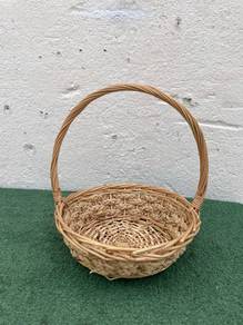 B756 Bakul Anyaman 28 cm Round Gift Hamper Basket