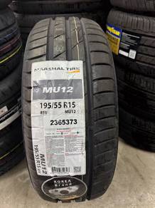Tayar Marshal Mu12 by kumho 195/55/15 2026 year