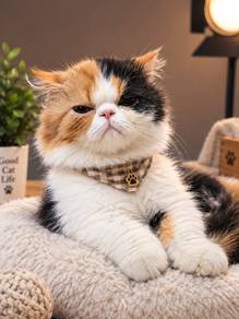 Flat face calico betina