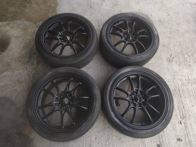 Sport rim second 17 mugen mf10 siap tayar city gen