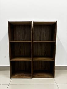 2x Wooden Bookshelf Shelving Unit