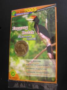 Malaysia coin card series Burung Enggang Badak B