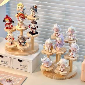 Wooden Tiered Display Stand for Pop Mart