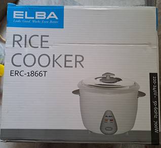 Elba Rice Cooker Periuk Nasi 1.8L 700W ERC-1866T