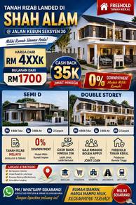 2-storey Terraced House  in Kota Kemuning,SGR