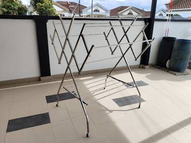 Stainless Steel Shirt Hanger Rack / Ampaian Baju
