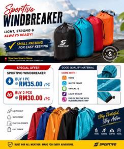 Sportivo Windbreaker with hood and four pocket