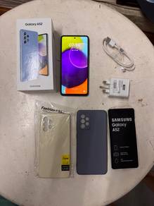 FULL SET ORIGINAL Samsung Galaxy A52 , Free 2 Case