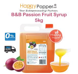 B&B Concentrated Fruit Syrup Passion Fruit 5kg