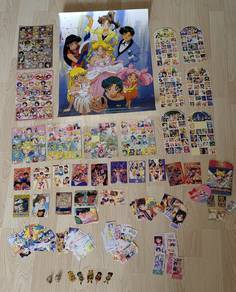 Sailor Moon poster bookmark stickers ring pin