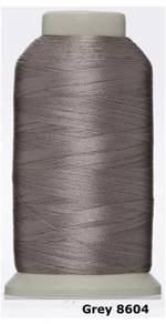 Grey 8604 Embroidery Machine Thread Benang Sulam