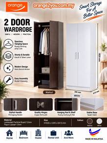 2 Door Wardrobe / Almari Pakaian 2 Pintu