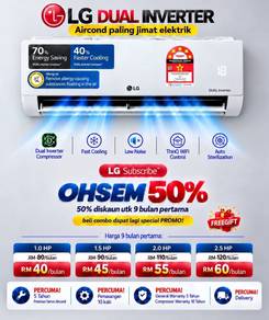 Promo LG Dual Inverter Aircond (Kt BHARU KLT)