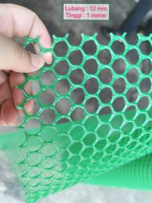 Pvc netting 12mm x 1m - 1 roll / jaring plastic