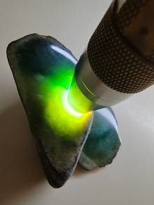 Icy Yellow & Green Burma Jadeite Jade Rough Stone