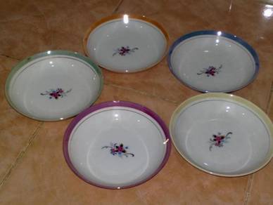 Pinggan piring vintage oriental deep plate 5