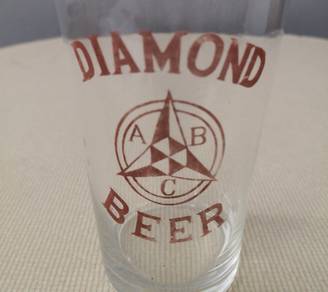 Vintage Diamond beer glass