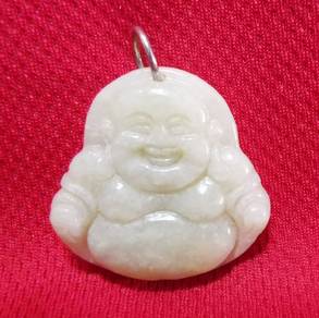 Laughing Buddha Jade Pendant