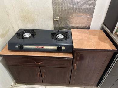 Stove and Kitchen Cabinet