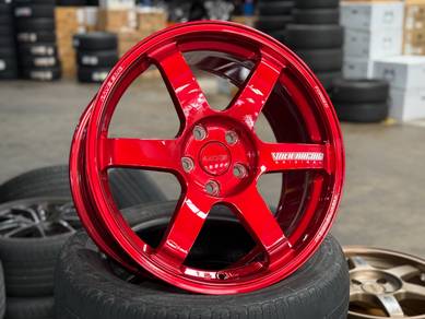 NEW 18 NK TE37 Red Rim Civic Lancer Accord CHR CRV