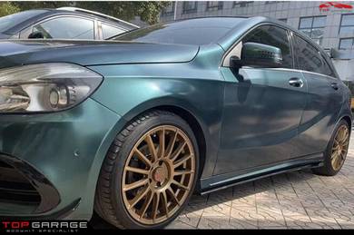 W176 W117 Side Diffuser Lip Bodykit Cla45 A45 Amg