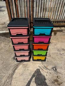 5 Tier Laci Plastic Tray Drawer Cabinet Rack