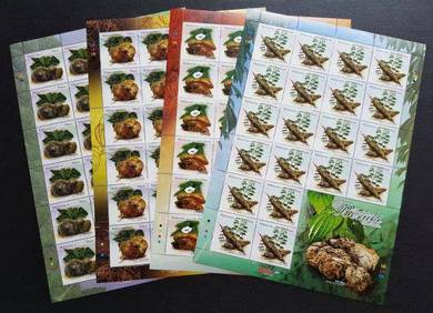 Mint Stamps Sheet Tuber Plants Malaysia 2009