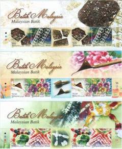 Mint Stamp 2 sets with Header Malaysian Batik 2017