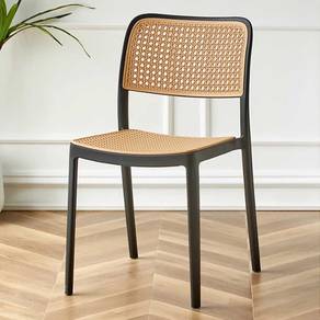 CK47B NEW * Kerusi Artificial Rattan Chair Black