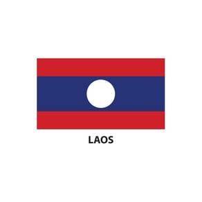 Bendera Laos (Polyester) 3 x 5ft