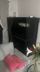 6FT Aquarium Full Set + Solid Wood Cabinet | Compl