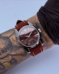 Custom Seiko Mod 36mm Maroon Red King Seiko