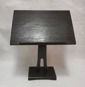 Handmade wooden freestanding menu stand for restau