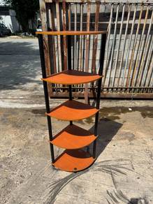 5 Tier Corner Rack Shelves Wooden