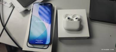 Iphone 15 with AirPods (3rd generation)