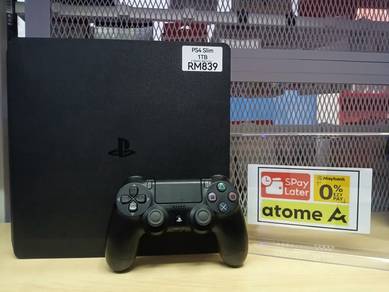 Used PS4 Slim 1TB, Ori Controller, Terima Trade-In