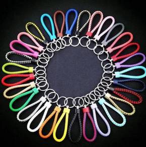 KEYCHAIN PU LEATHER KEYFOB ROPE KEY RING DOOR GiFT