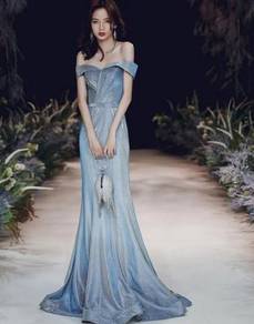 Blue wedding evening prom dress gown RBP1273