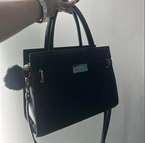 elegant black handbag