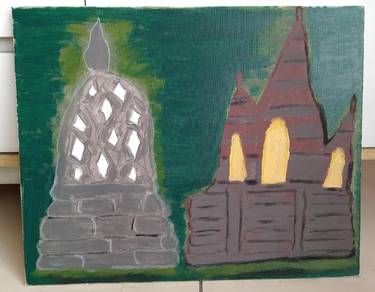 Angkor Wat N Borubudur Painting