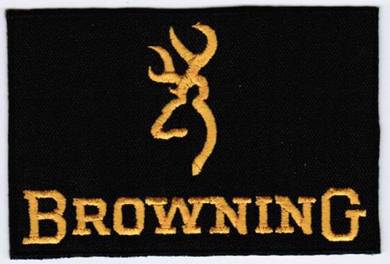 Browning Arms Company Fishing Gun Badge Patch