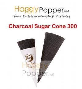 Ais krim ice cream Charcoal Sugar Crispy Cone 300
