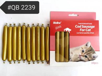 Bioline Cod Fish Sausage Cat Snack Makanan Kucing