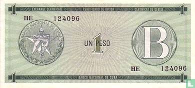Banco Nacional Cuba Foreign exchange 1 Peso 1985