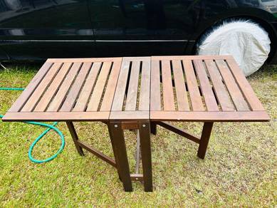 Ikea outdoor foldable table & 4 chair set