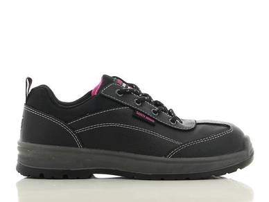 Shoes Safety Jogger BestGirl Lady Black ST PU Low