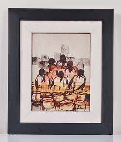 Original Oil Painting – Abstract Human Figures