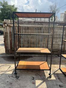 Mobile Multipurpose Rack Shelves Steel Frame