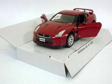 NISSAN skyline GT-R R35 1/36 diecast - red
